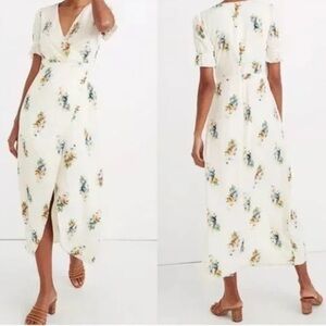 Madewell ruffle sleeve dress maxi dress